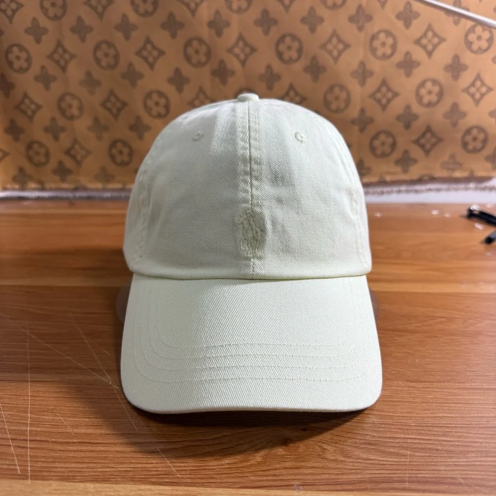 Polo by Ralph Lauren Pale Yellow Cotton Baseball Cap